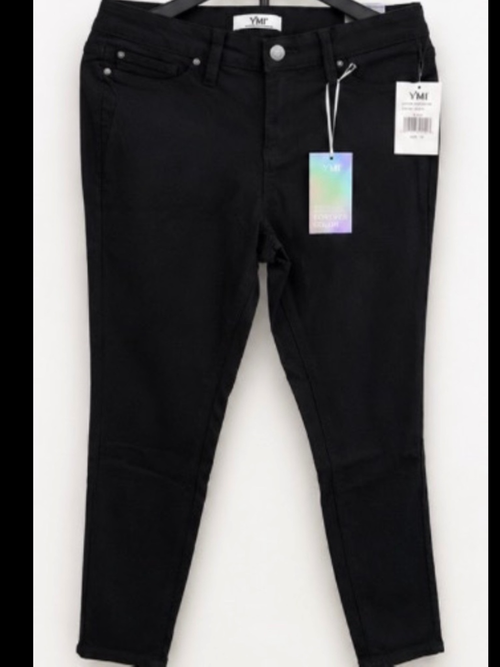 YMI Forever Color Black Skinny Jeans NWT Women's Plus Size 1X Stretch - Picture 3 of 6